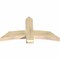 Ekena Millwork Bellingham Rough Sawn Timber Gable Bracket, Douglas Fir, 48"W x 26"H x 4"D x 6"F, 13/12 Pitch GBW048X26X0406BEL00RDF - alternate 2